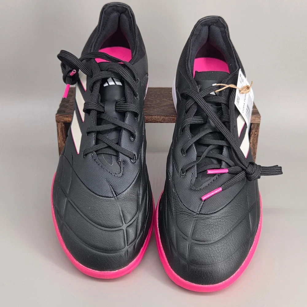 Adidas Copa Pure 1 TF Soccer Shoes Mens 8 Womens 9 Black Pink Turf Cleats NEW